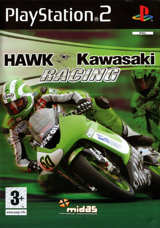 Hawk Kawasaki Racing box art for Playstation 2